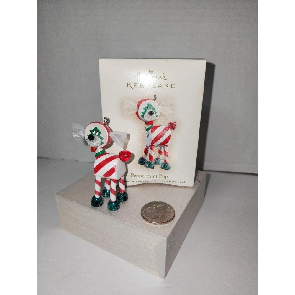 Hallmark Keepsake‎ Christmas Tree Ornament Peppermint Pup 2007 club members